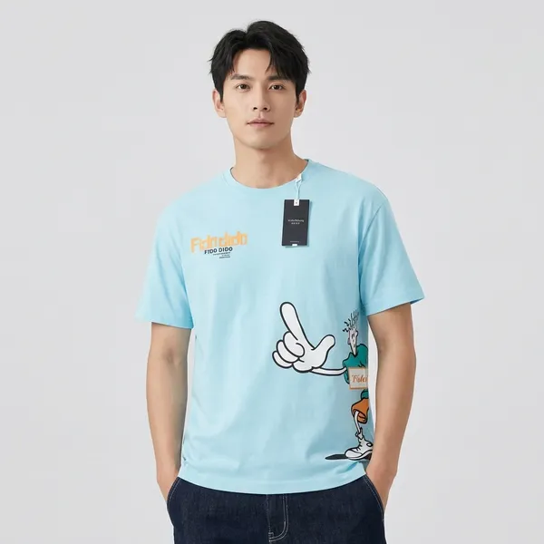 Fido_Dido_Light_Blue_Graphic_Print_Oversized_T-Shirt
