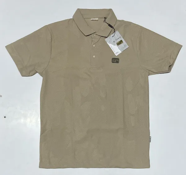 Men's_Beige_Polo_T-Shirt_With_Short_Sleeves