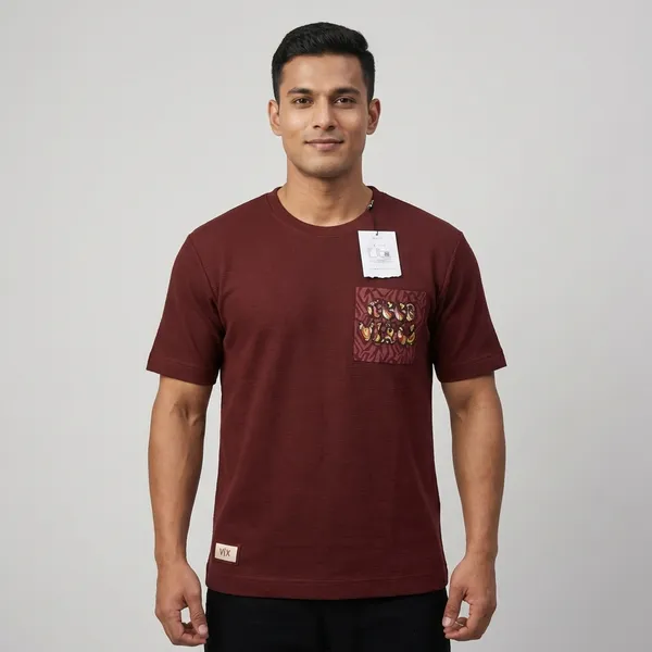 Vix_Cartoon_Characters_Graphic_Print_Maroon_T-Shirt