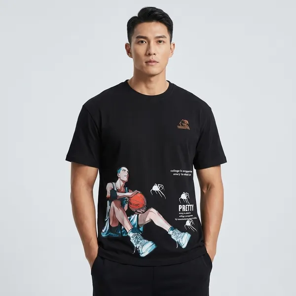 Basketball_Graphic_Print_Oversized_Black_T-Shirt