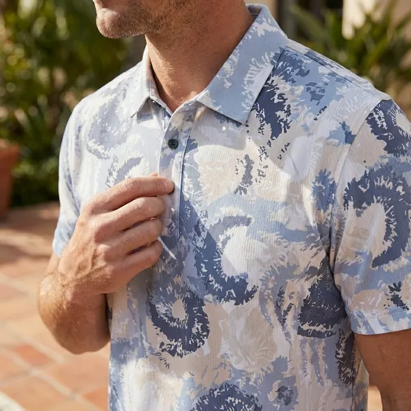 Abstract_Brushstroke_Printed_Polo_Shirt_For_Men