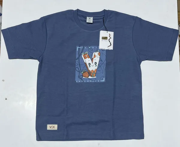 Skizzen_Exclusive_Dog_Print_Blue_T-Shirt_For_Kids