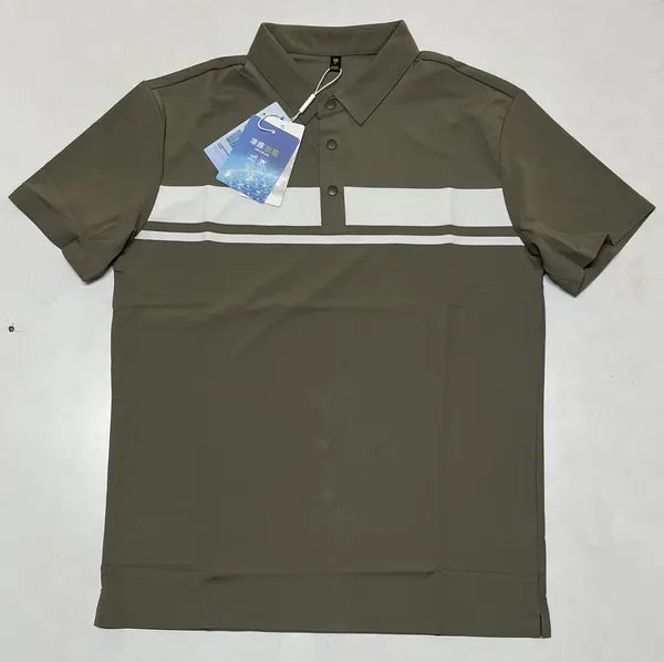 Olive_Green_Striped_Polo_T-Shirt_For_Men