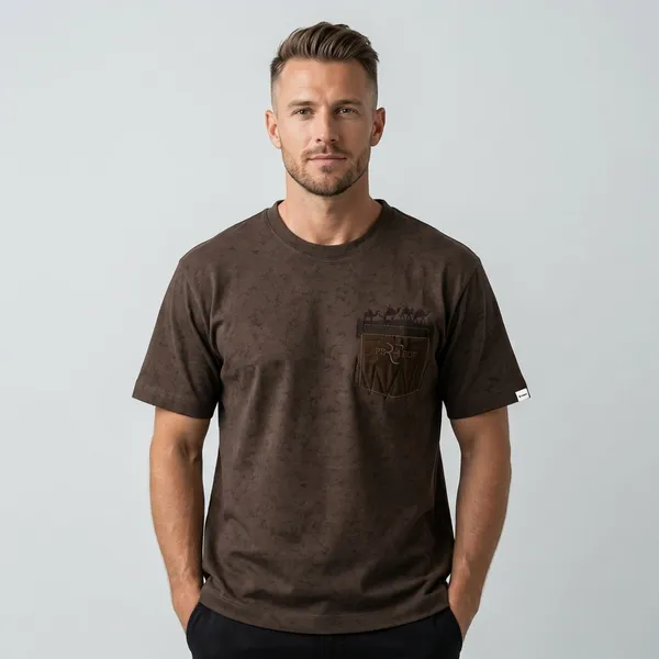 Premium_Brown_Pocket_T-Shirt_For_Men
