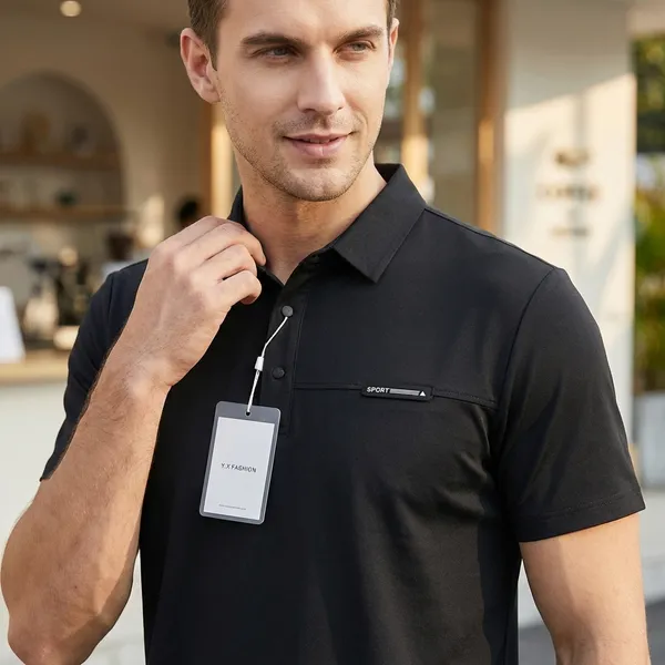 Men's_Classic_Black_Polo_T-Shirt_With_Chest_Pocket
