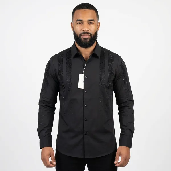 Black_Party_Wear_Shirt_With_Embellished_Shoulder_Panels