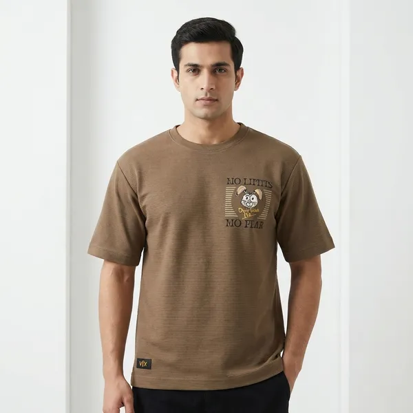 Vix_'No_Limits_No_Fear'_Monkey_Graphic_Olive_Green_T-Shirt_With_'Blaze'_Back_Print