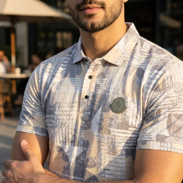 Men's_Vintage_Abstract_Print_Polo_Shirt_-_Grey_And_Beige