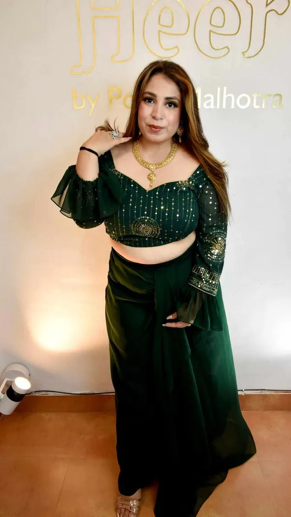 Dhoti_Skirt_With_A_Shimmery_Glitter_Blouse