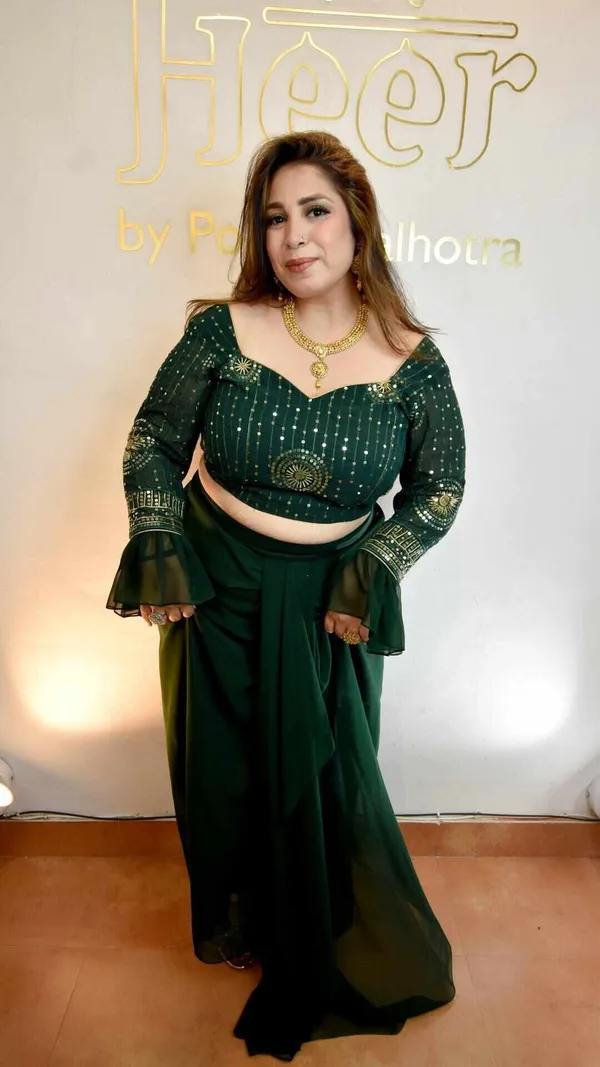 Dhoti_Skirt_With_A_Shimmery_Glitter_Blouse
