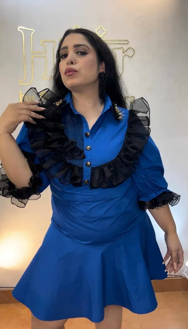 Electric_Blue_Butterfly_Cotton_Dress