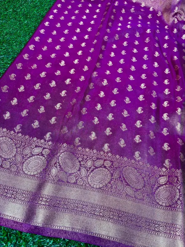 Purple_Breathable_Tissue_Silk_Banarasi_Saree_With_Rich_Pallu_And_Blouse