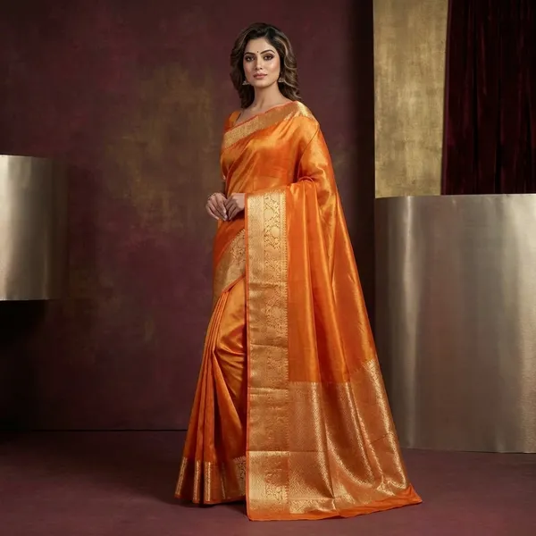 Orange_Tissue_Silk_Traditional_Banarasi_Saree