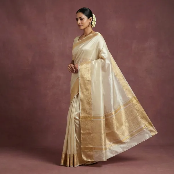 Elegant_White_Tissue_Silk_Traditional_Banarasi_Saree