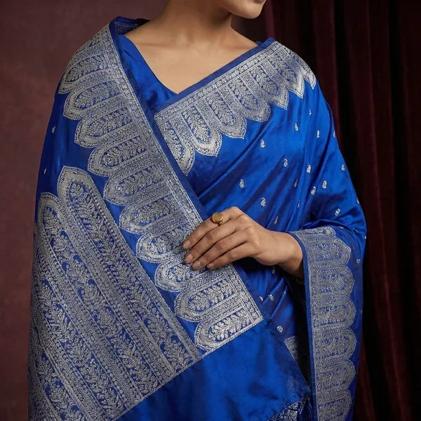 Royal_Blue_Breathable_Mashru_Katan_Silk_Heritage_Weave_Banarasi_Saree