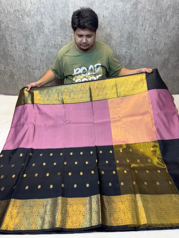 premium_BLACK_&_PINK_warm_tissue_silk_saree_with_rich_zari_pallu_and_blouse