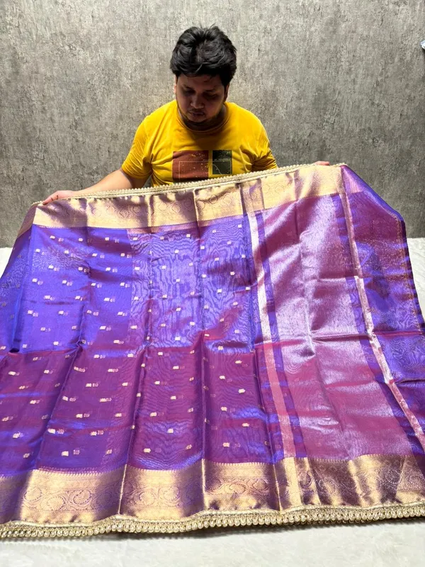 MATALLIC_PURPLE_TISSUE_SILK_SAREE_WITH_HEAVY_JARKAN_LACE_WORK