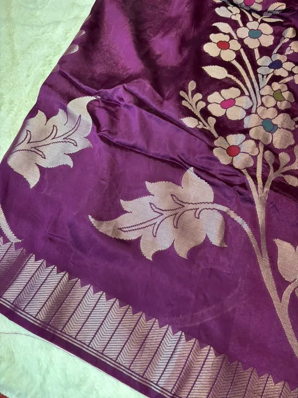 POWDERWINE_COLOUR_WARM_SILK_TRADITIONAL_BANARASI_SAREE
