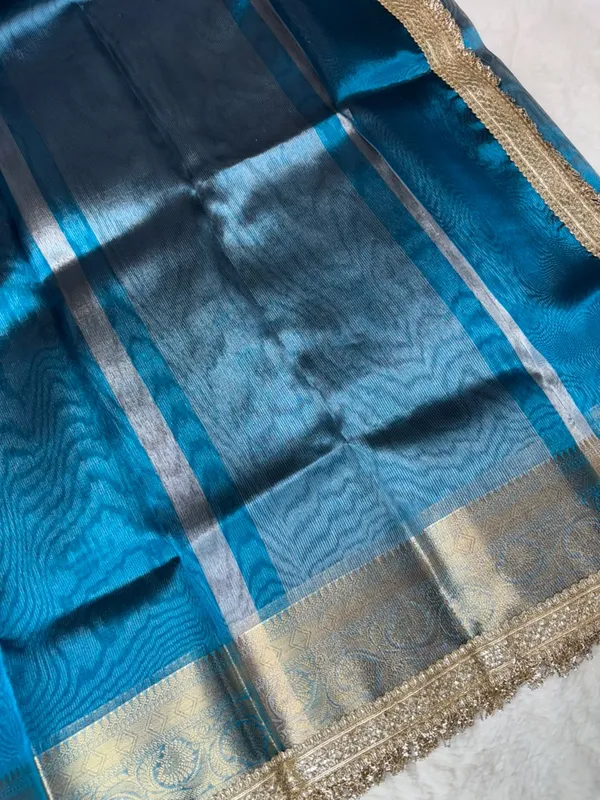 SKY_BLUE_COLOUR_LACE_WORK_BANARASI_TISSUE_SILK_SAREE