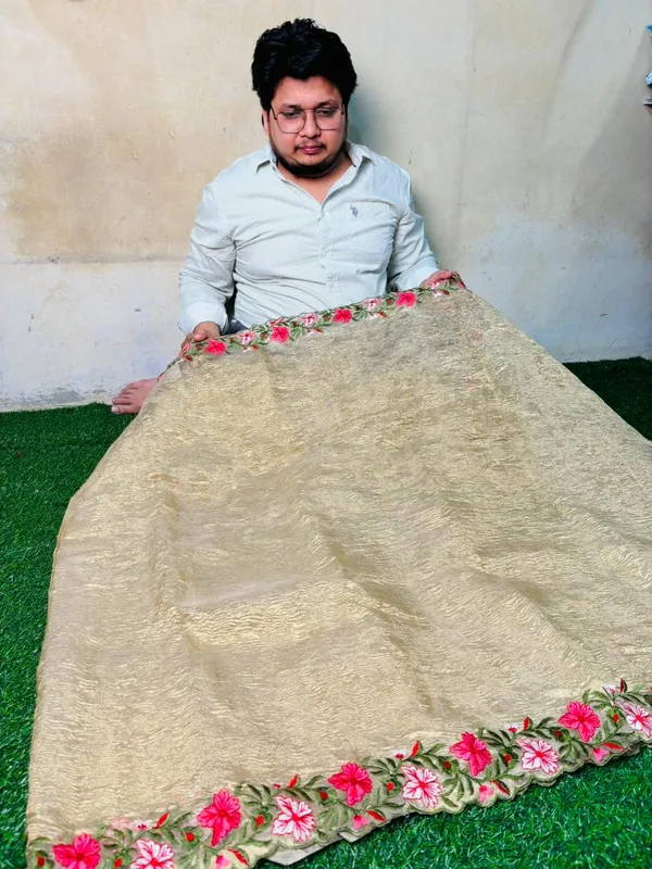 Beige_Embroidered_Floral_Dupatta_With_Pink_And_White_Flowers