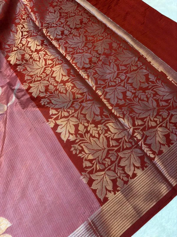 KATAN_SILK_FLORAL_EMBOSSED_MEENAKARI_BANARASI_SAREE