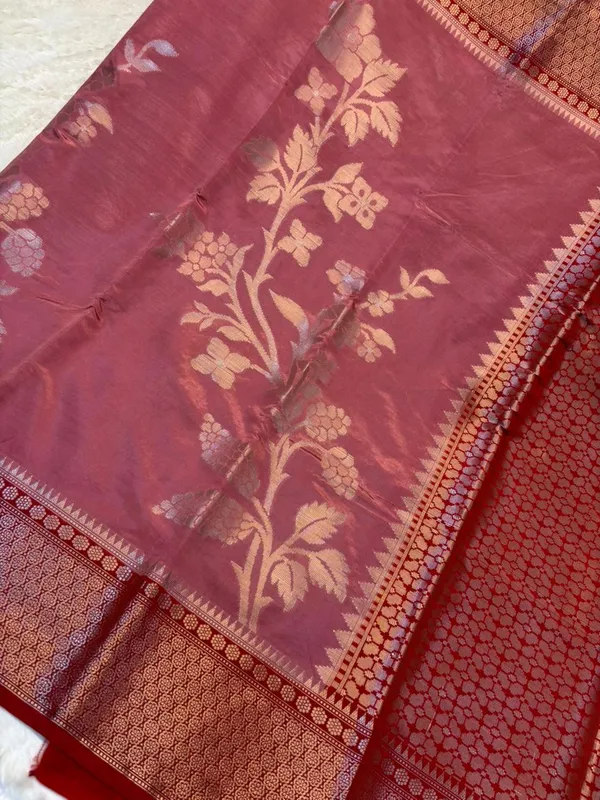 KATAN_SILK_FLORAL_EMBOSSED_MEENAKARI_BANARASI_SAREE