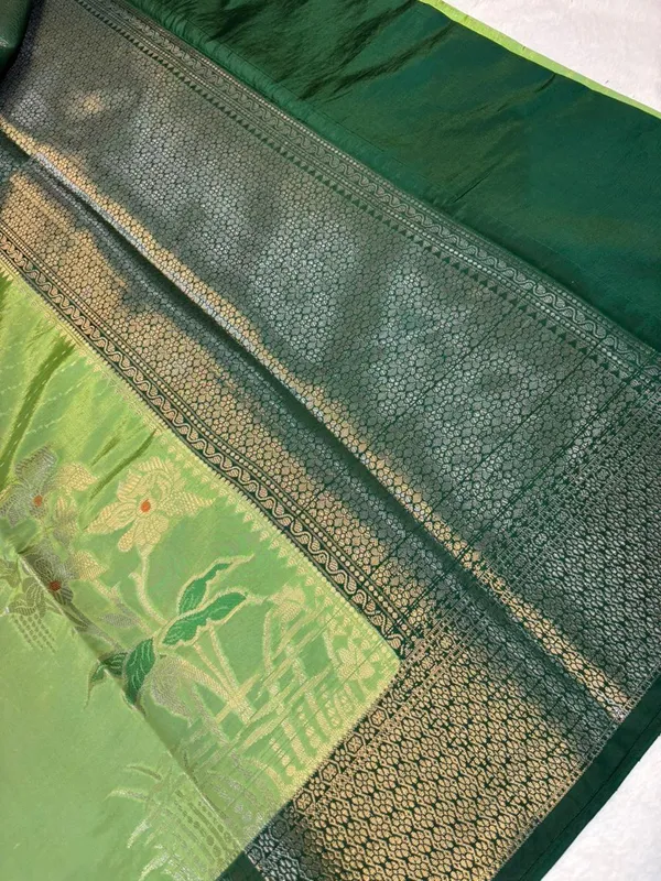 KATAN_SILK_FLORAL_EMBOSSED_MEENAKARI_BANARASI_SAREE