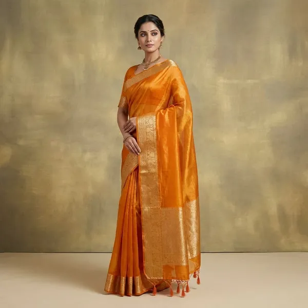 Orange_Tissue_Silk_Traditional_Banarasi_Saree