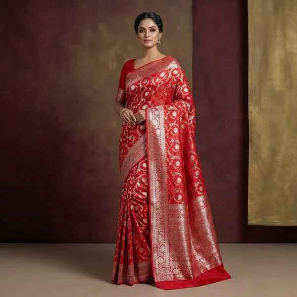 Warm_Silk_Saree_With_Zari_Work_-_Traditional_Red_Weave