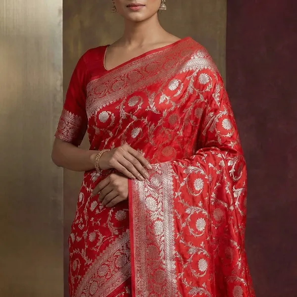 Warm_Silk_Saree_With_Zari_Work_-_Traditional_Red_Weave