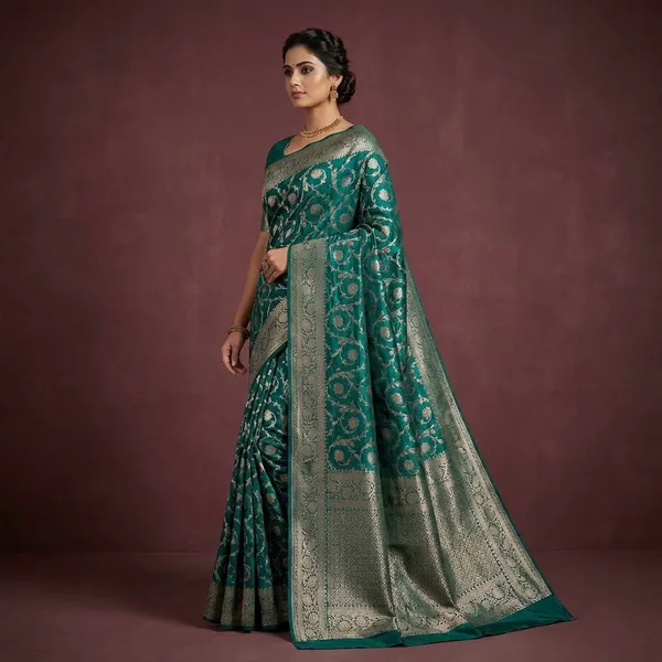 Warm_Silk_Saree_With_Zari_Work_-_Traditional_Weave_Green