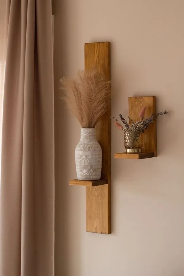Wooden_Wall_Shelf_Set_With_Decorative_Vases_Set_Of_2