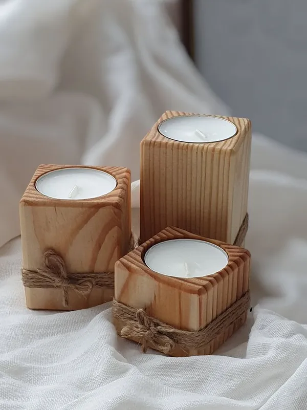 Handcrafted_Wooden_Tea_Light_Candle_Holders_Set_Of_3