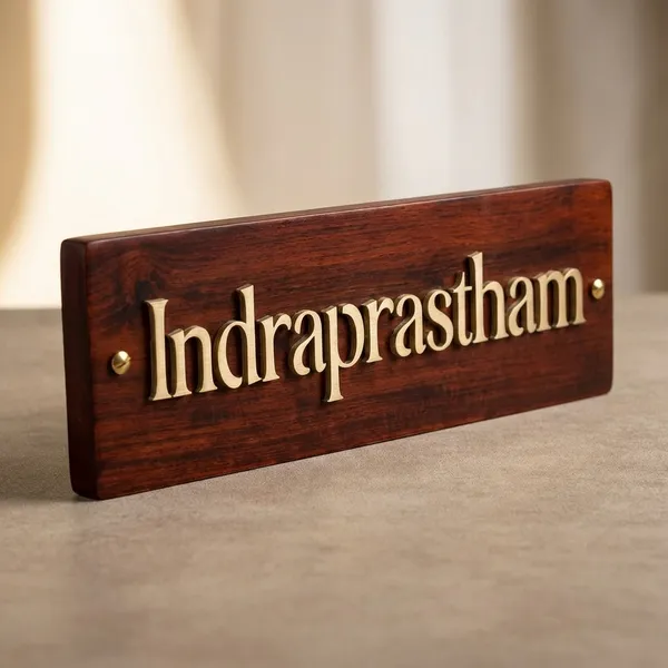 Indraprastham_Personalized_Wooden_Name_Plate