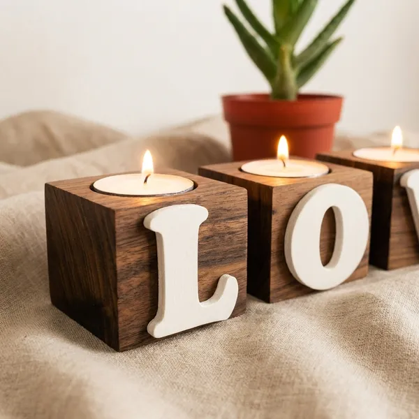 Wooden_Love_Candle_Holder_Set_Of_4_Piece