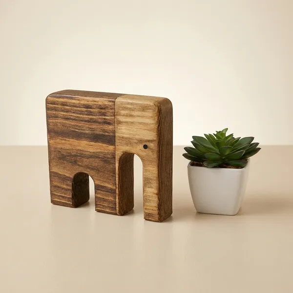 Handcrafted_Wooden_Elephant_Showpiece_With_Succulent_Planter