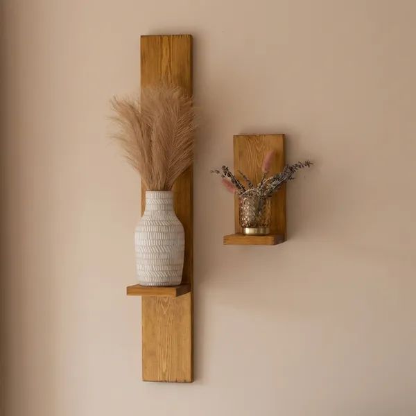 Wooden_Wall_Shelf_Set_With_Decorative_Vases_Set_Of_2