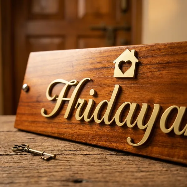 Hridayam_Personalized_Wooden_Name_Plate