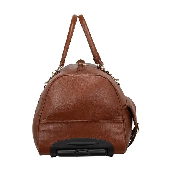 Top_Grain_Leather_Duffle_Trolley_Bag_23_Inch_Cabin_Size_Softsided_L_58_X_H_36_X_W_26_5_Cm_Weight_2_Kgs_2_Wheel_Telescope_Handle