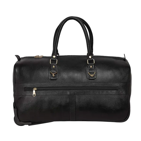 Top_Grain_Leather_Duffle_Trolley_Bag_23_Inch_Cabin_Size_Softsided_L_58_X_H_36_X_W_26_5_Cm_Weight_2_Kgs_2_Wheel_Telescope_Handle