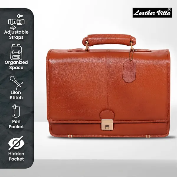 Top_Grain_Leather_Laptop_Shoulder_Messenger_16_Inch_Bag_For_Men_Office_Use_Laptop_Compartment_Size_L16_X_H_12_X_W_6_5_26_Liters_Capacity_Weight_1500_Gram