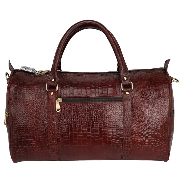Leather_Duffle_Bags_For_Travel_Bag_Cabin_Size_Leather_Duffel_26_Liters_Capacity_Dimensions_L_20_X_H_14_5_X_W_10_Inches_Duffel_Bag_Croco_Brown
