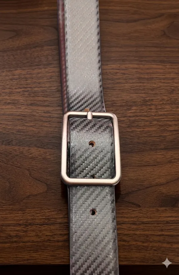 Carbon_Fiber_Textured_Belt_With_Rectangular_Metal_Buckle