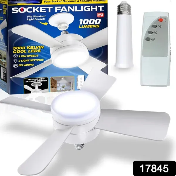 Socket_Fan_Light_-_1000_Lumens_Cool_White_Led_Ceiling_Fan_With_Remote_Control