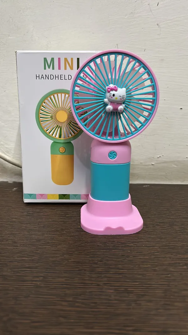 Mini_Handheld_Fan_-_Cute_Character_Design_With_Led_Light_(Purple_&_Pink)