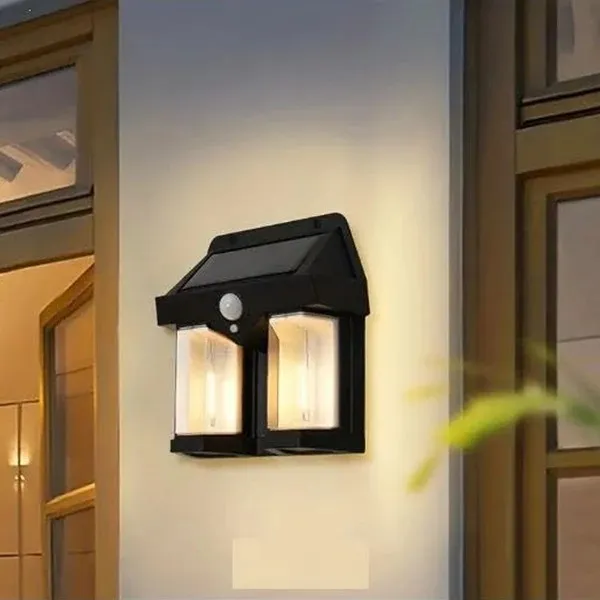 2_Bulb_Solar_Sensor_Light_-_Outdoor_Motion_Activated_Wall_Light_(Cl-228)