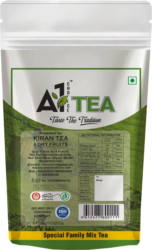 A1_Choice_Assam_Family_Mix_Tea_250_Gm_And_Kiran_Export_Quality_Family_Mix_Ctc_Leaf_1_Kg_Pack_Of_2