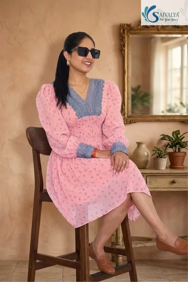 Pink_Printed_Georgette_Premium_Dress_For_Women