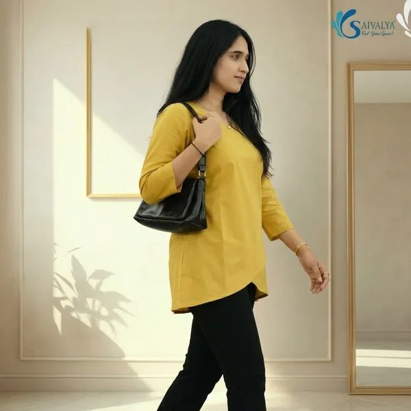 Mustard_Yellow_Pure_Cotton_Premium_Tunic_Top_For_Women