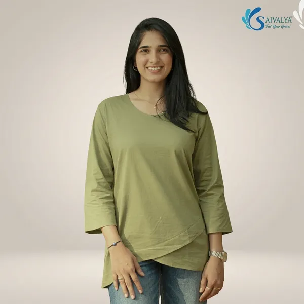 Mustard_Yellow_And_Green_Pure_Cotton_Premium_Tunic_Top_For_Women__(Pack_Of_2)
